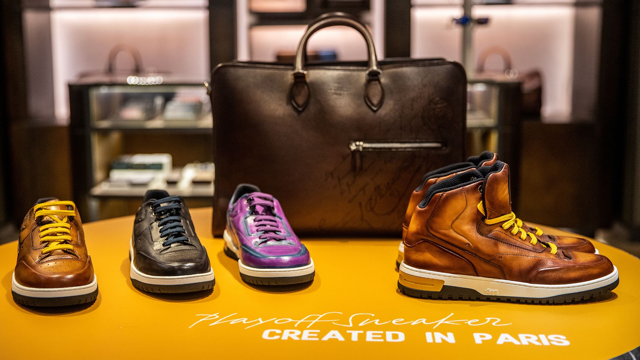 Berluti Launches On Alibaba's Tmall With Playoff Sneakers Debut