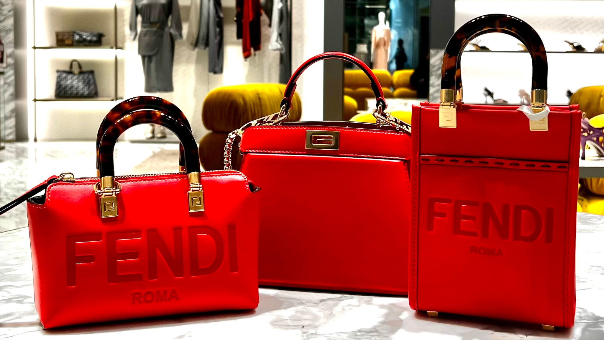 FENDI RED BAGS 