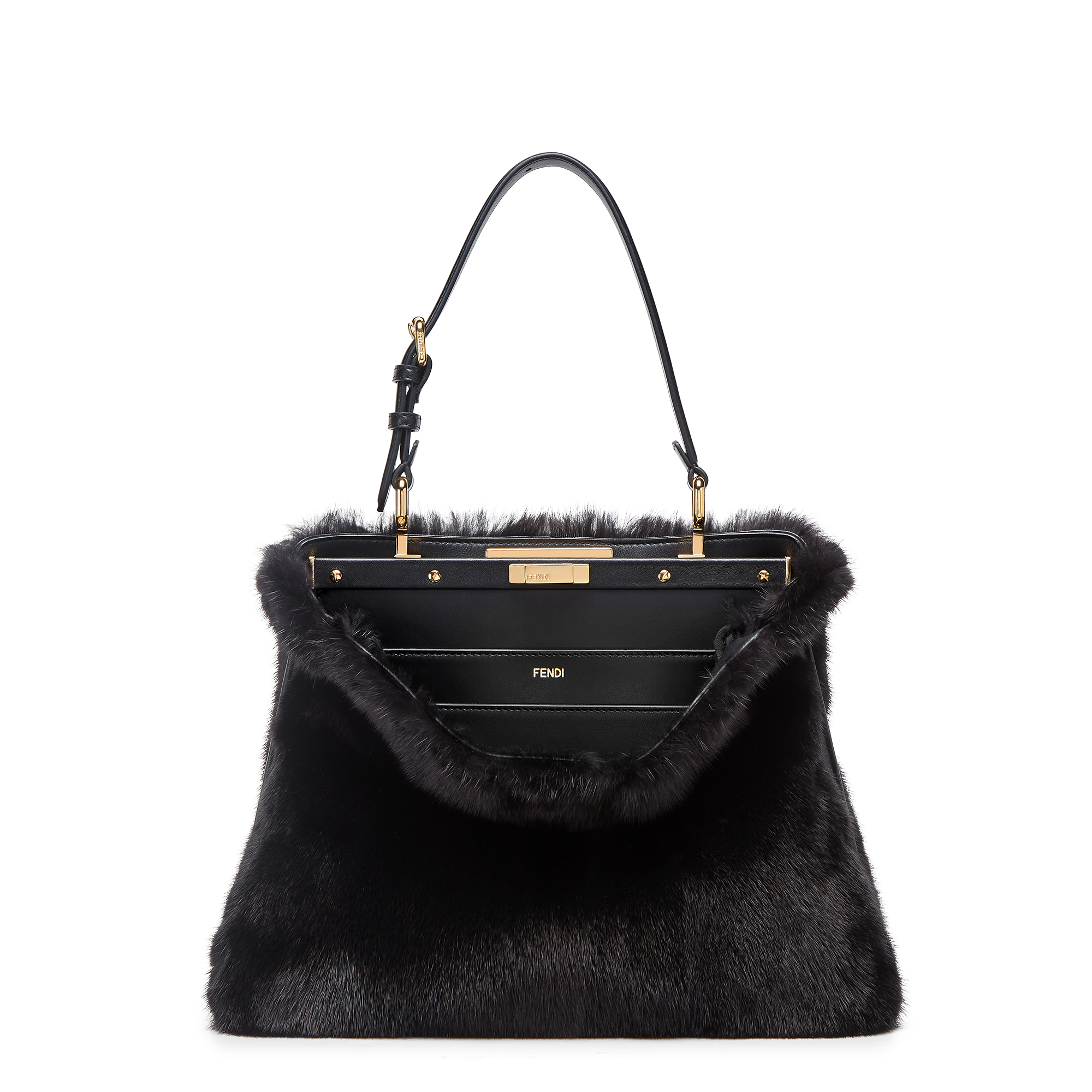 Peekaboo Soft bag_FENDI W's AW24_Mink Fur_8BN353ASU7F0KUR