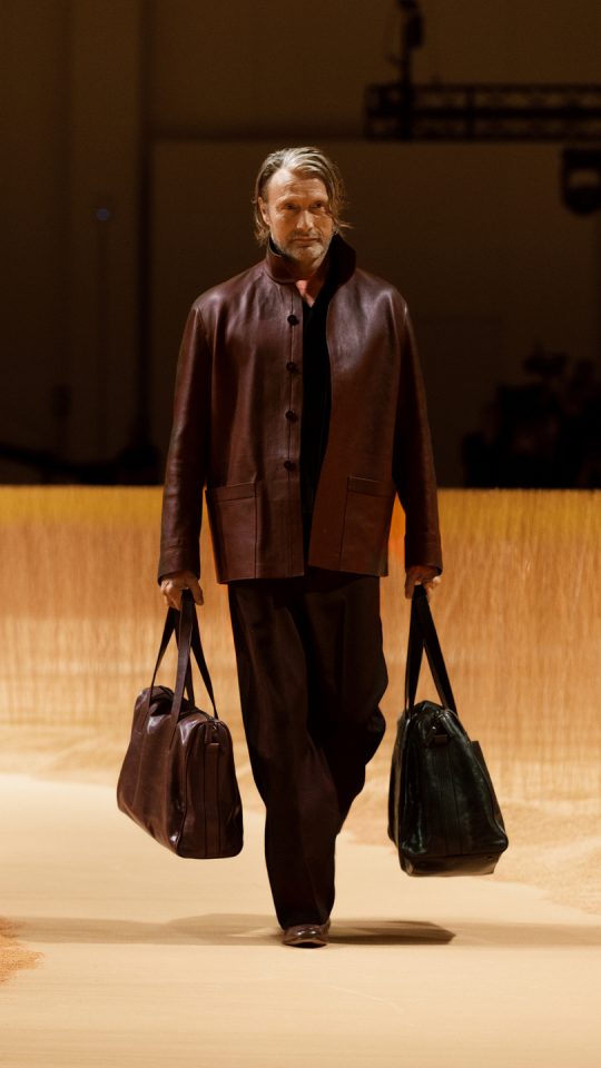 Mads Mikkelsen Closes ZEGNA Summer 2025 Fashion Show