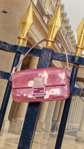 Baguette 1997 - Pink lizard leather Re-Edition bag