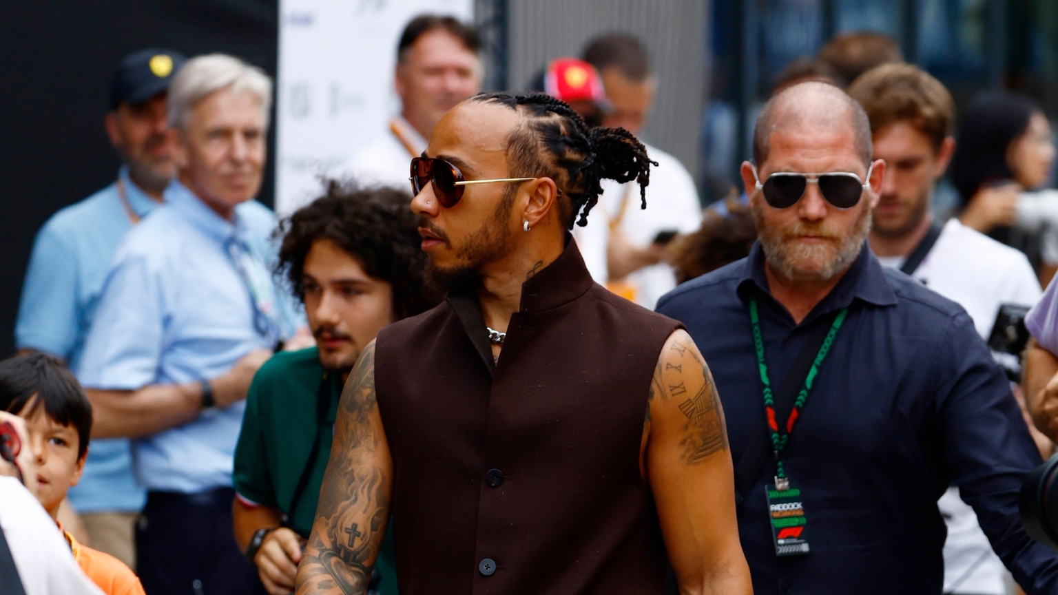 Style Sighting: Lewis Hamilton Made a Statement in ZEGNA