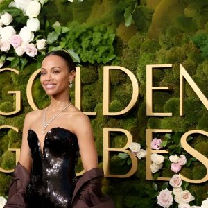 Zoe Saldaña Debuts Cartier’s New High Jewellery at the Golden Globes